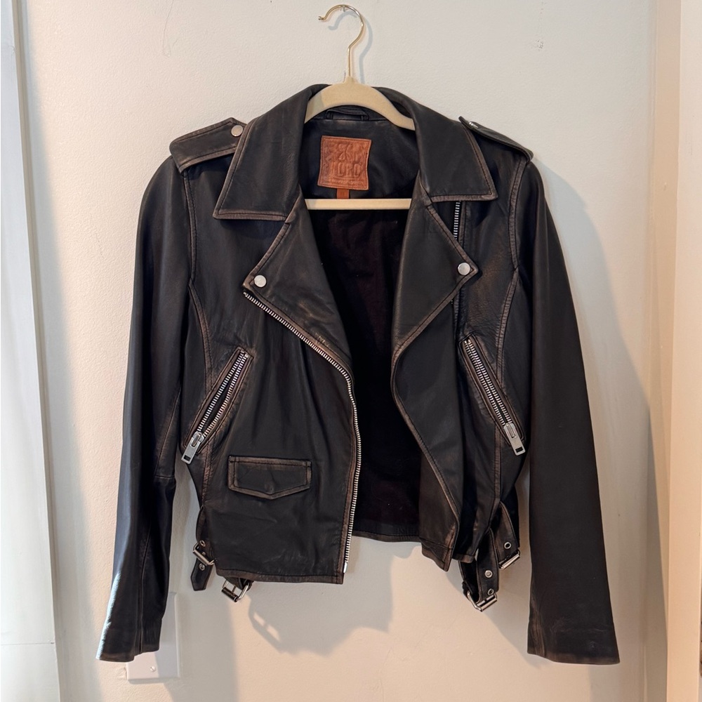 Hobo the original 100% genuine leather biker jacket